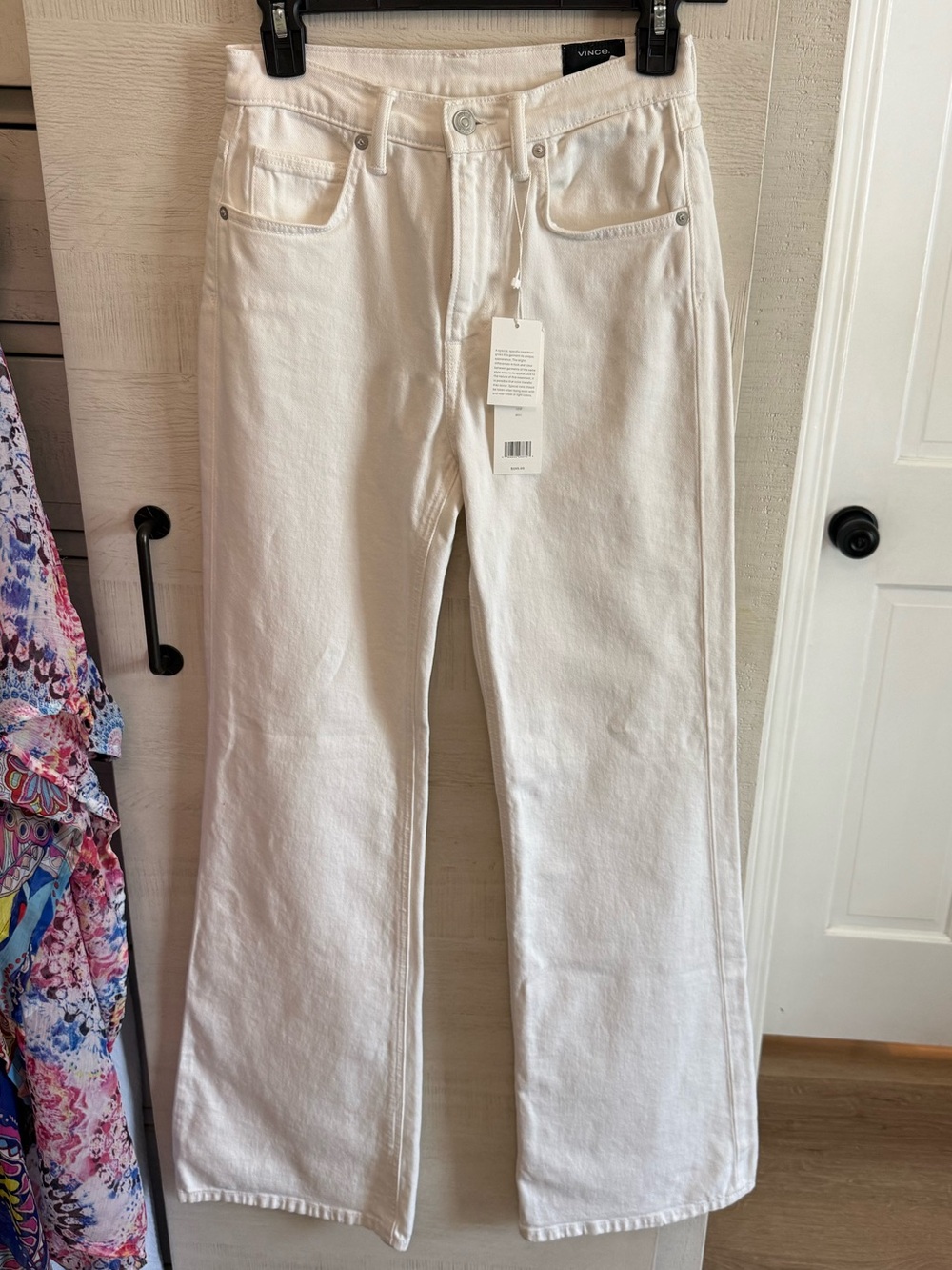 Vince Women’s White High-Rise Wide-Leg Jeans NWT